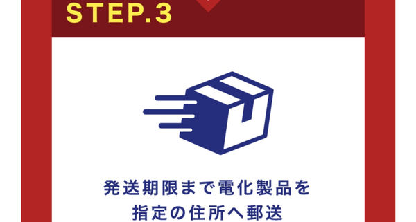 STEP3 買取商品の郵送