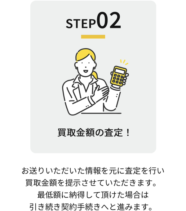 STEP2 買取金額の査定