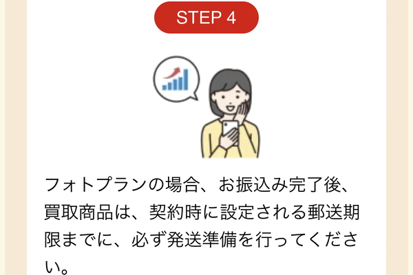 STEP4 後日商品郵送