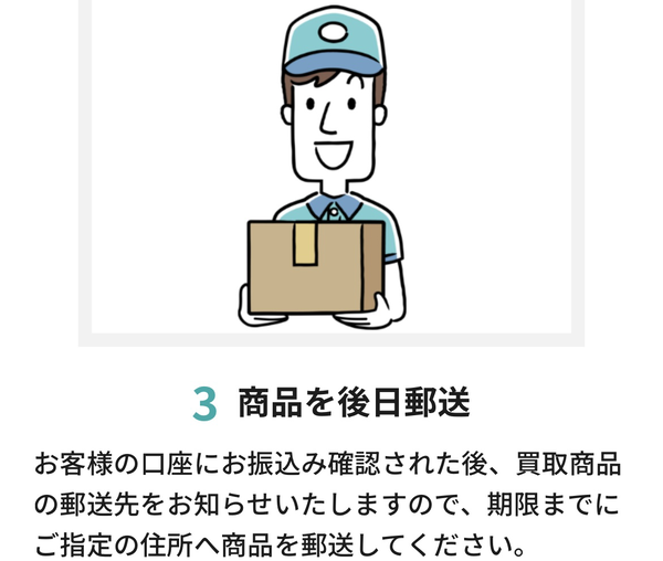 STEP3 商品の後日発送