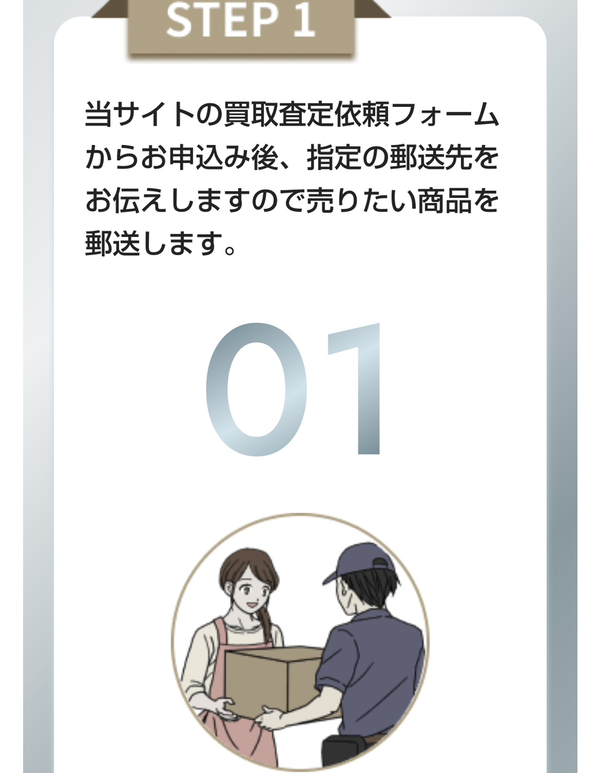 STEP1 買取査定の申し込みをする