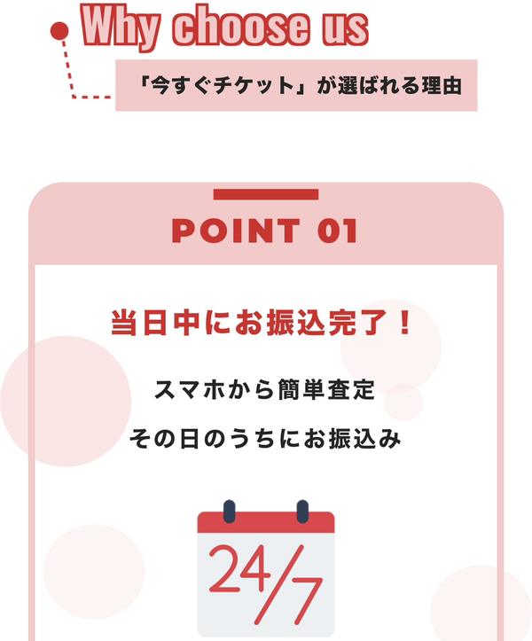 先払い買取業者 今すぐチケットのおすすめポイント