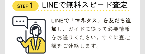 STEP1 買取査定の申し込みをする
