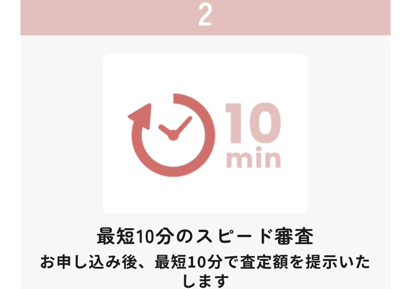 STEP2 最短10分のスピード審査