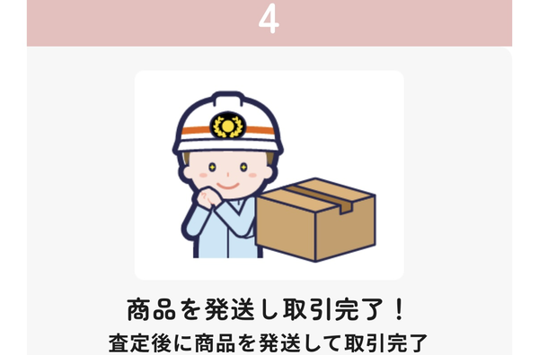 STEP4 商品を発送し取引完了!